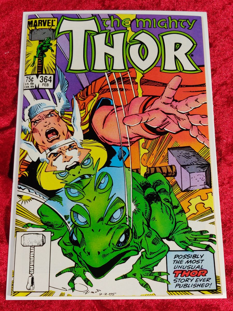 Thor #366 CGC 7.5 WP Marvel online 1986 1st Cover App Throg Newly Graded