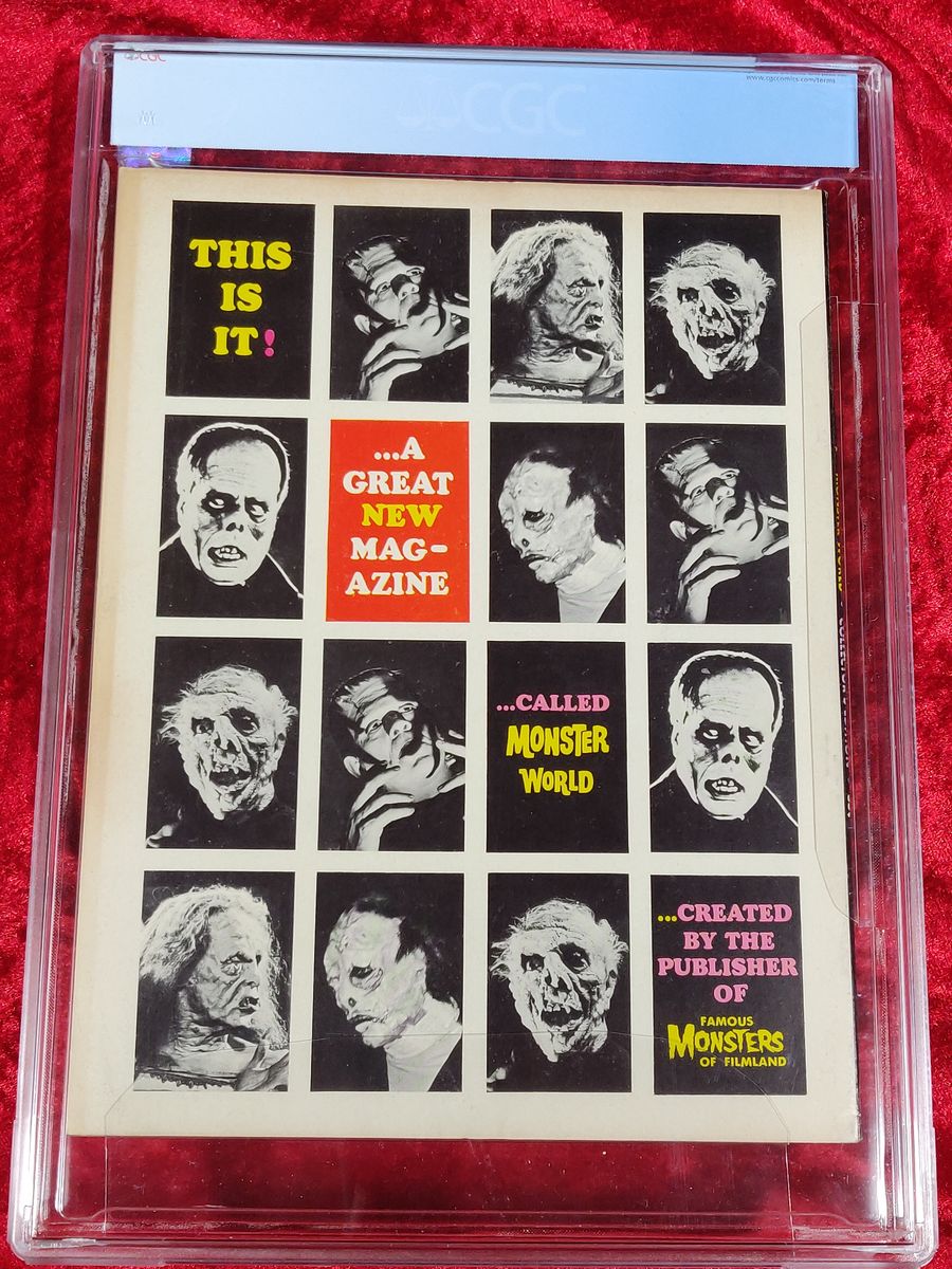 Monster World #1- CGC 8.5- Warren Publishing
