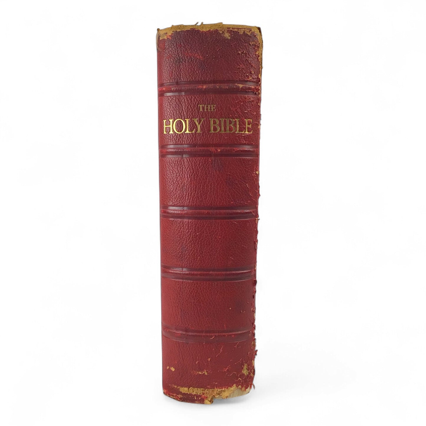 Monumental 1935 King James Oxford Lectern Bible Bruce Rogers Red Goatskin