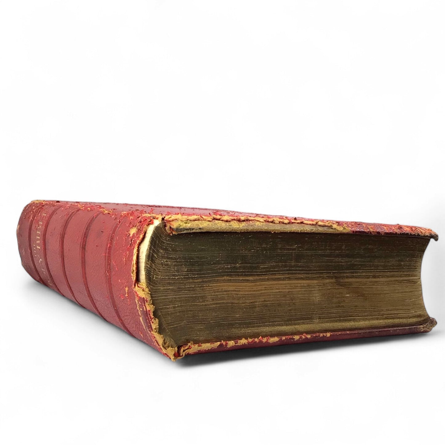 Monumental 1935 King James Oxford Lectern Bible Bruce Rogers Red Goatskin