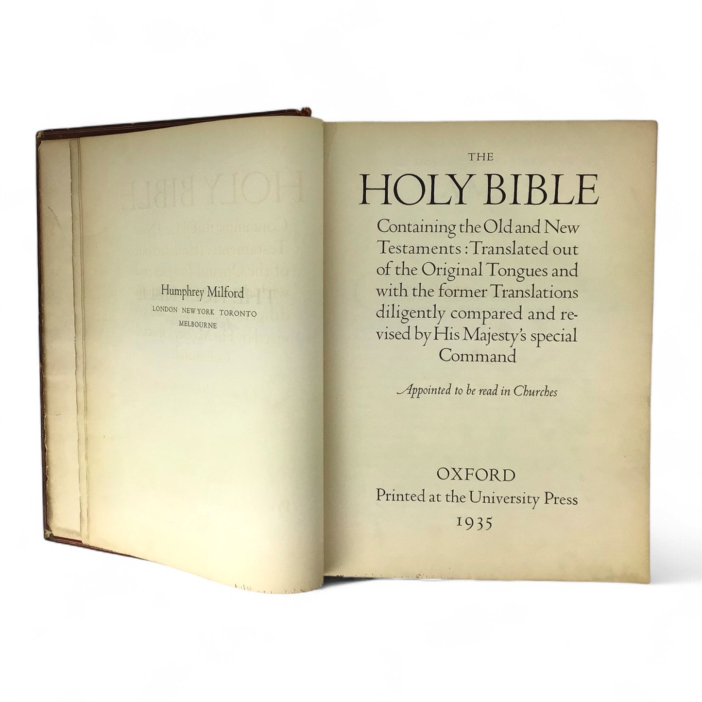 Monumental 1935 King James Oxford Lectern Bible Bruce Rogers Red Goatskin