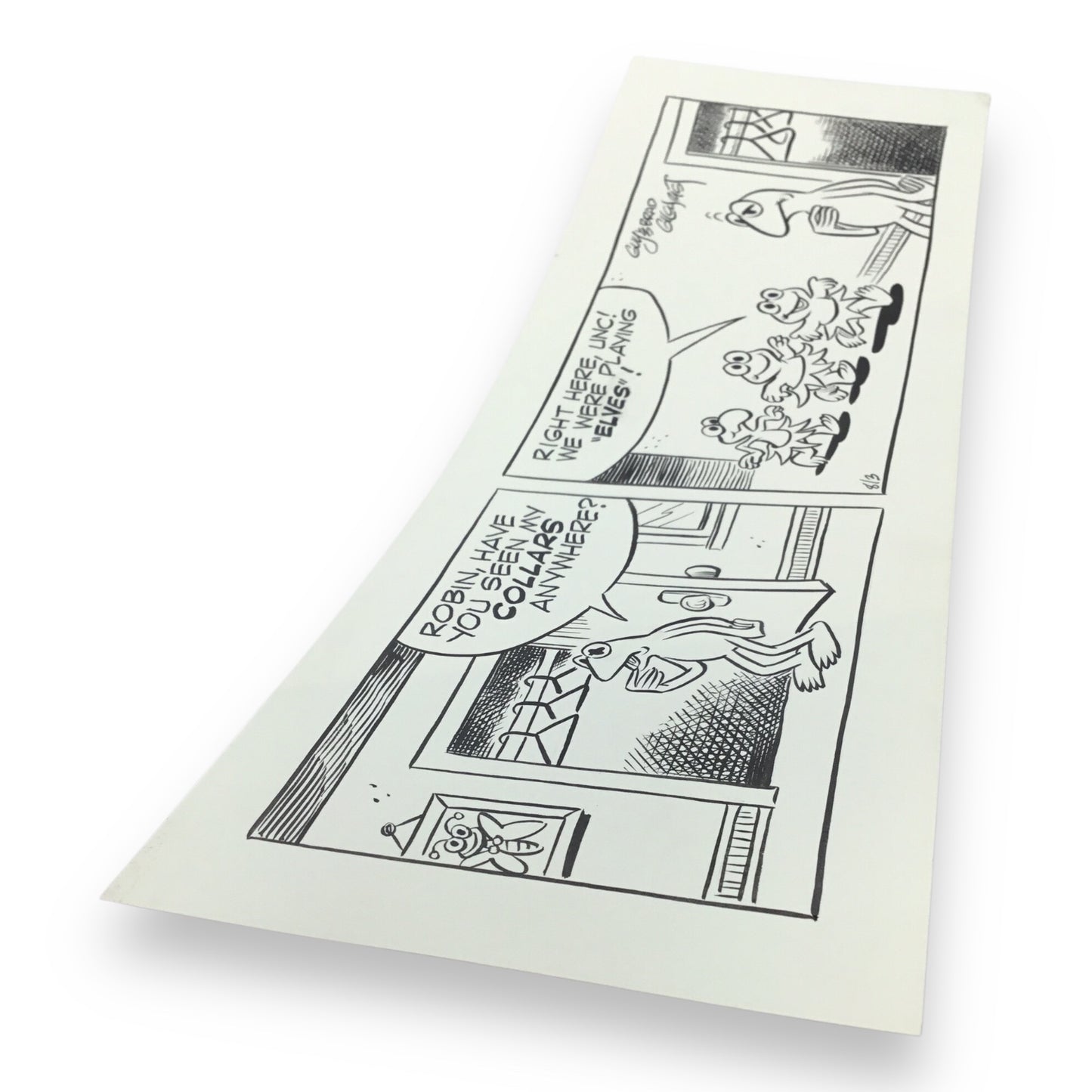 Muppets Original "Collar Elves" Daily Comic Strip by Guy & Brad Gilchrist - Aug. 3rd, 1985