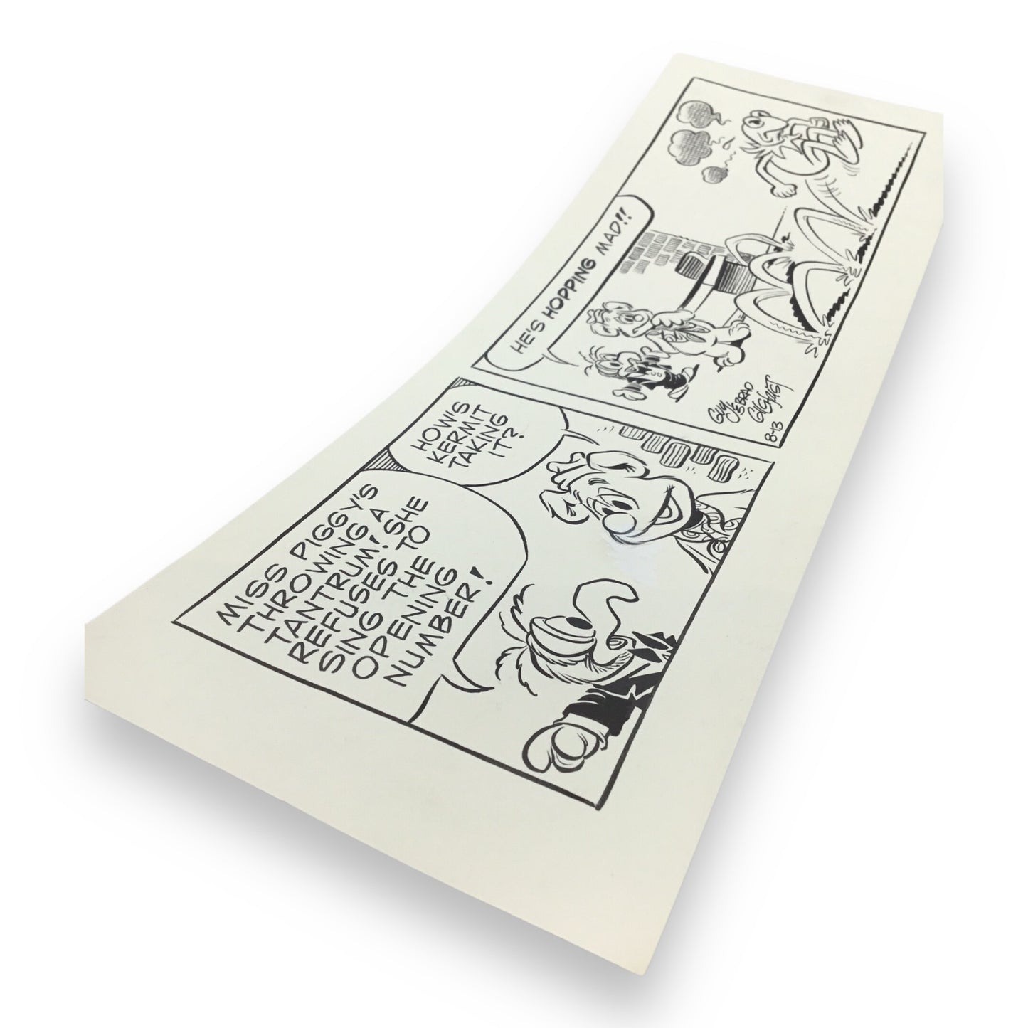 Muppets Original "Hopping Mad" Daily Comic Strip by Guy & Brad Gilchrist - Aug. 13th, 1985