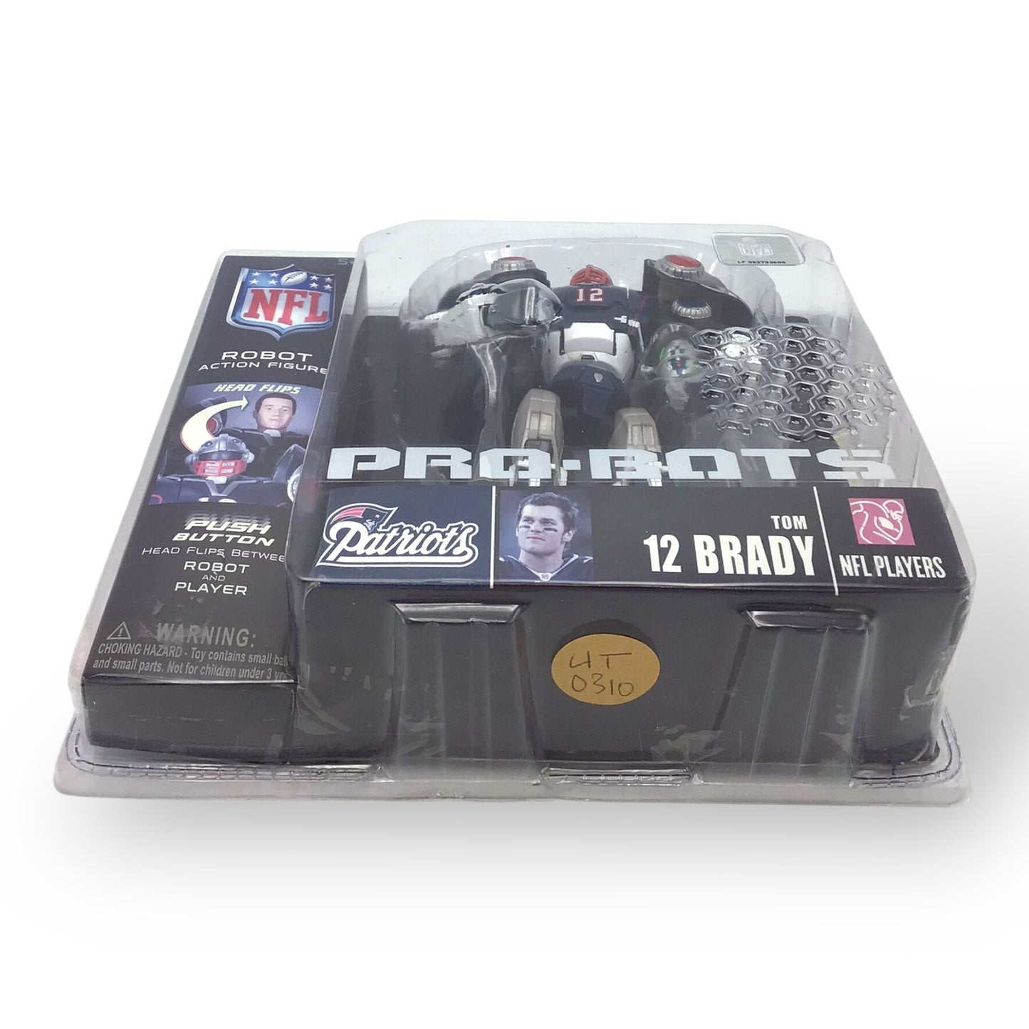 NFL Robot Action Figure Tom Brady 12 - 2008 Fully Poseable with Football