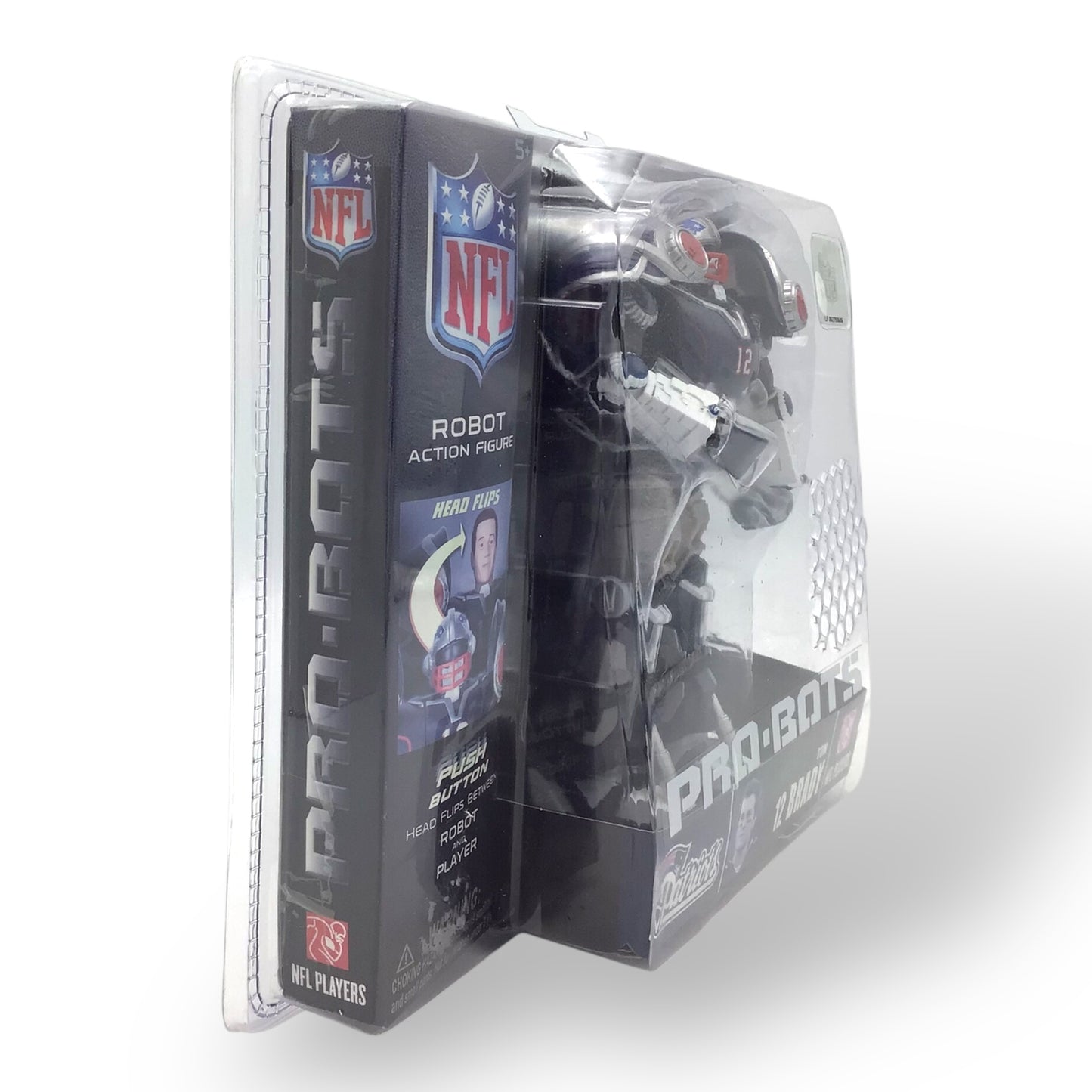 NFL Robot Action Figure Tom Brady 12 - 2008 Fully Poseable with Football