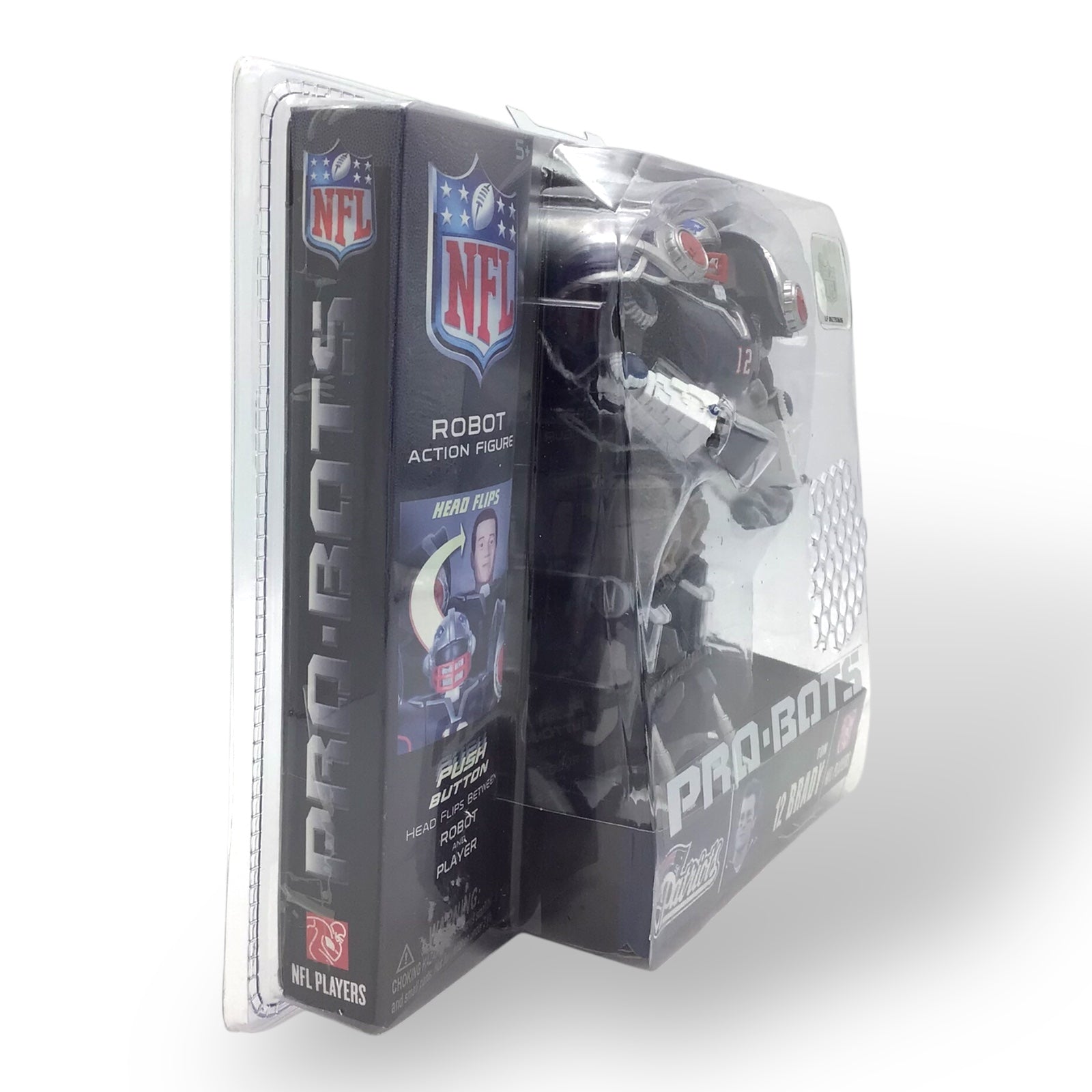 NFL Robot Action Figure Tom Brady 12 - 2008 Fully Poseable with Football