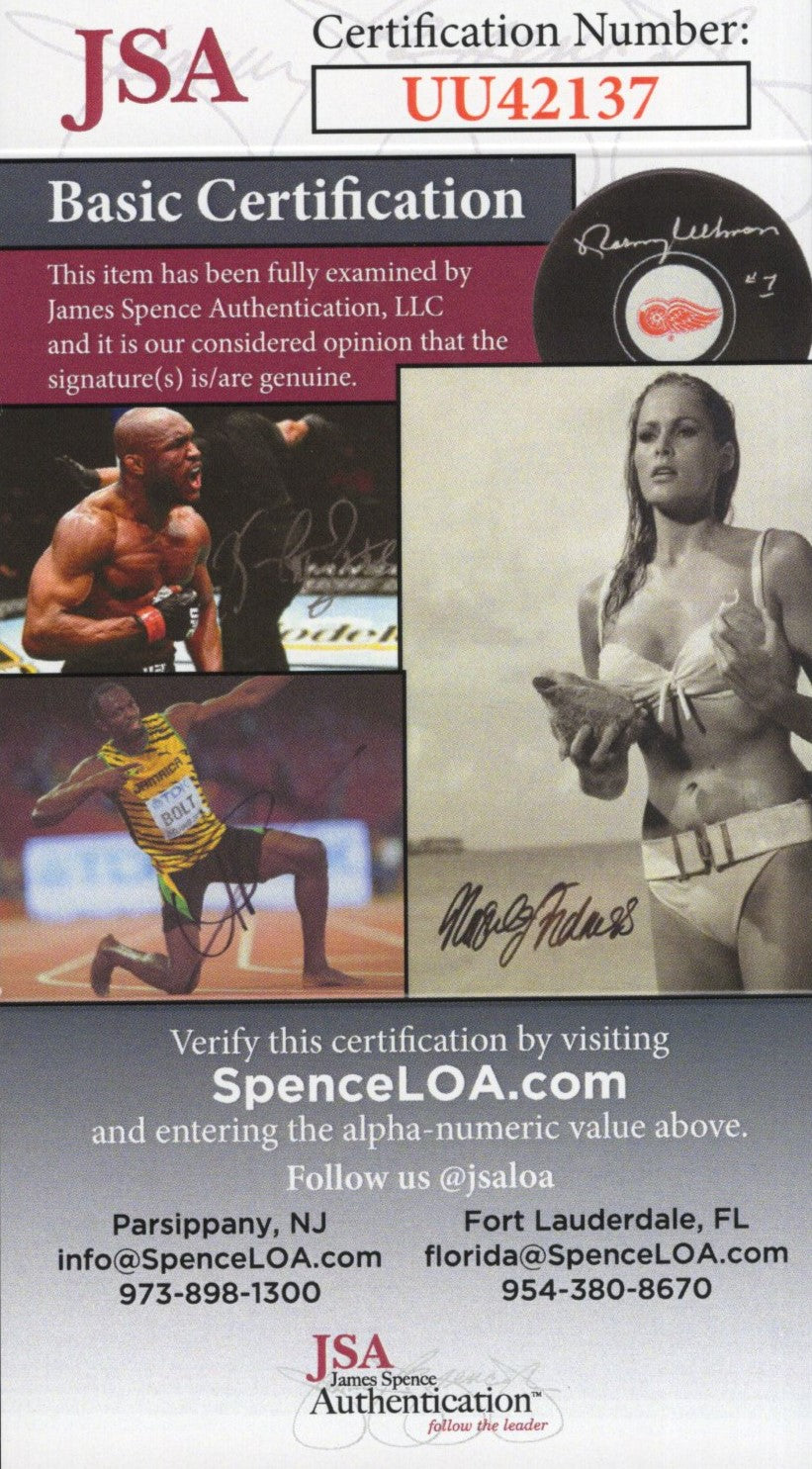 Nadia Comaneci Signed Postcard 4x6 Personalized "Love", Gymnast Nadia Comaneci Autograph, JSA Certified Authentic UU42137