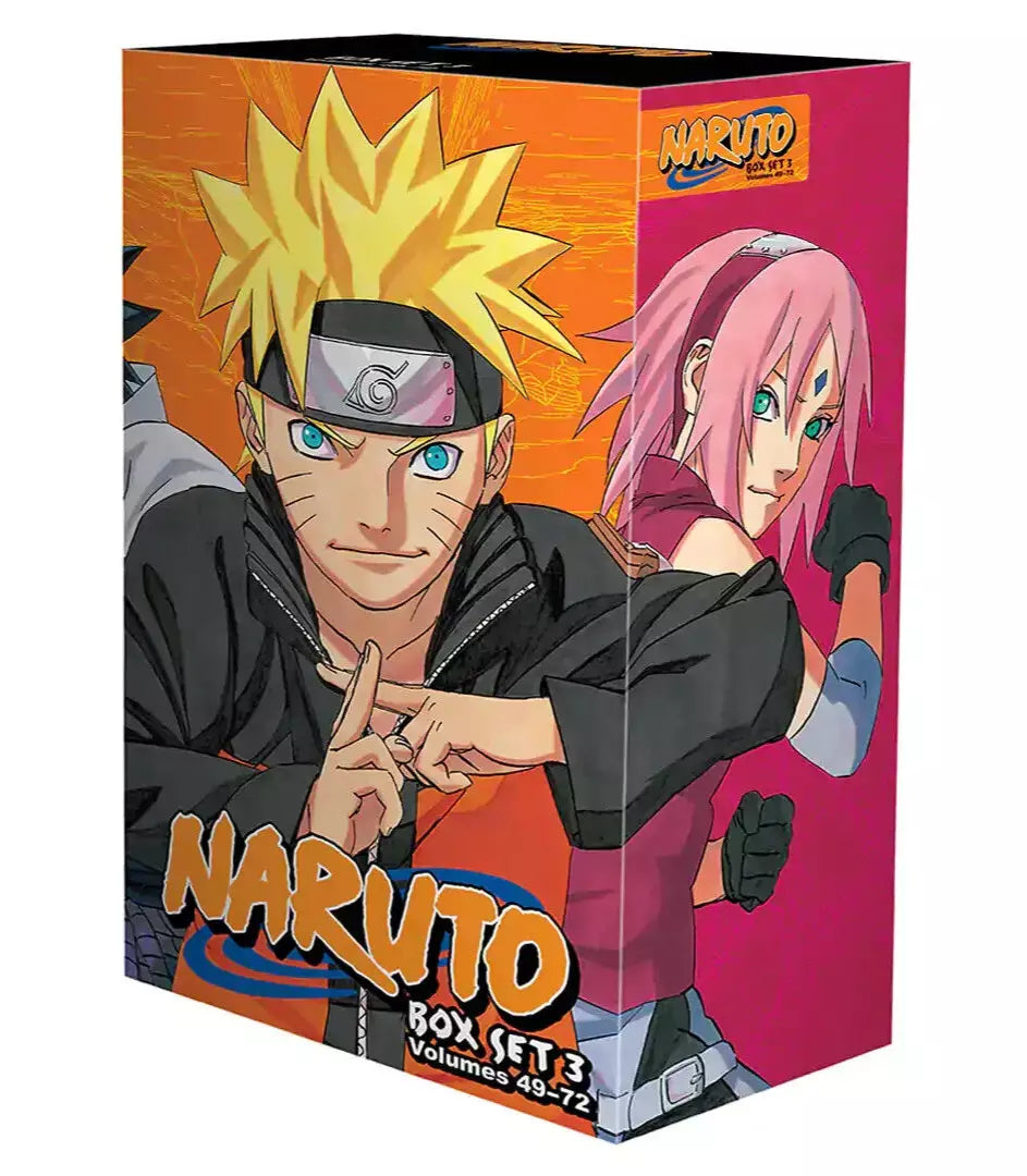 Naruto Box Set 3: Volumes 49-72 with Premium Manga