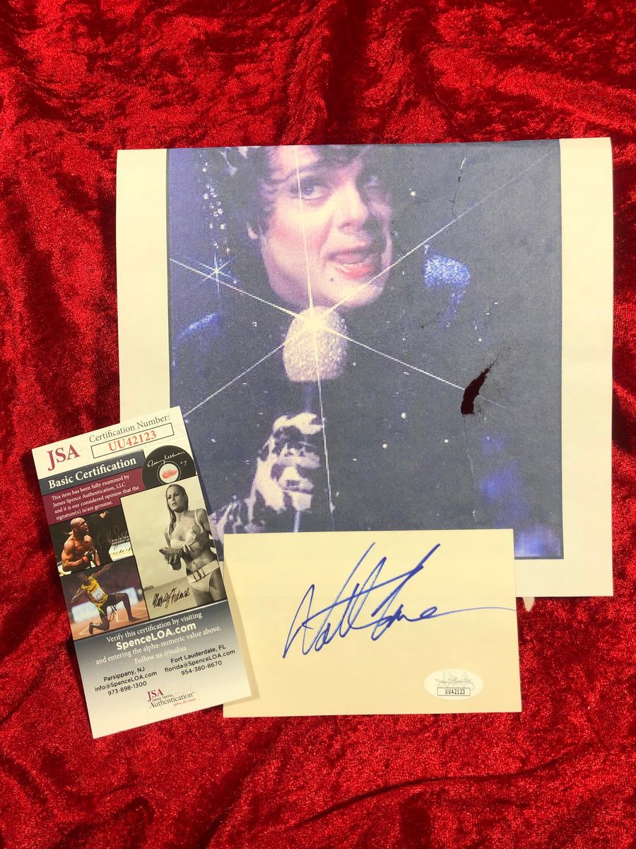 Nathan Lane 5x3 Autographed Notecard JSA Certified