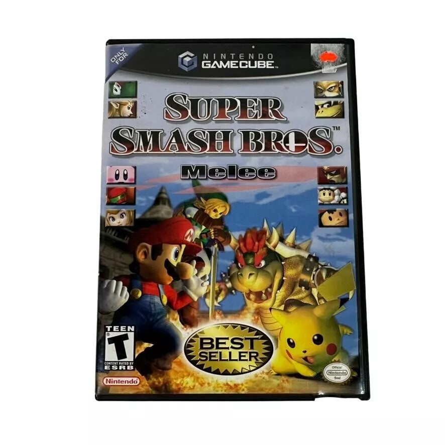 Nintendo Gamecube SUPER SMASH BROS MELEE Video Game 2001