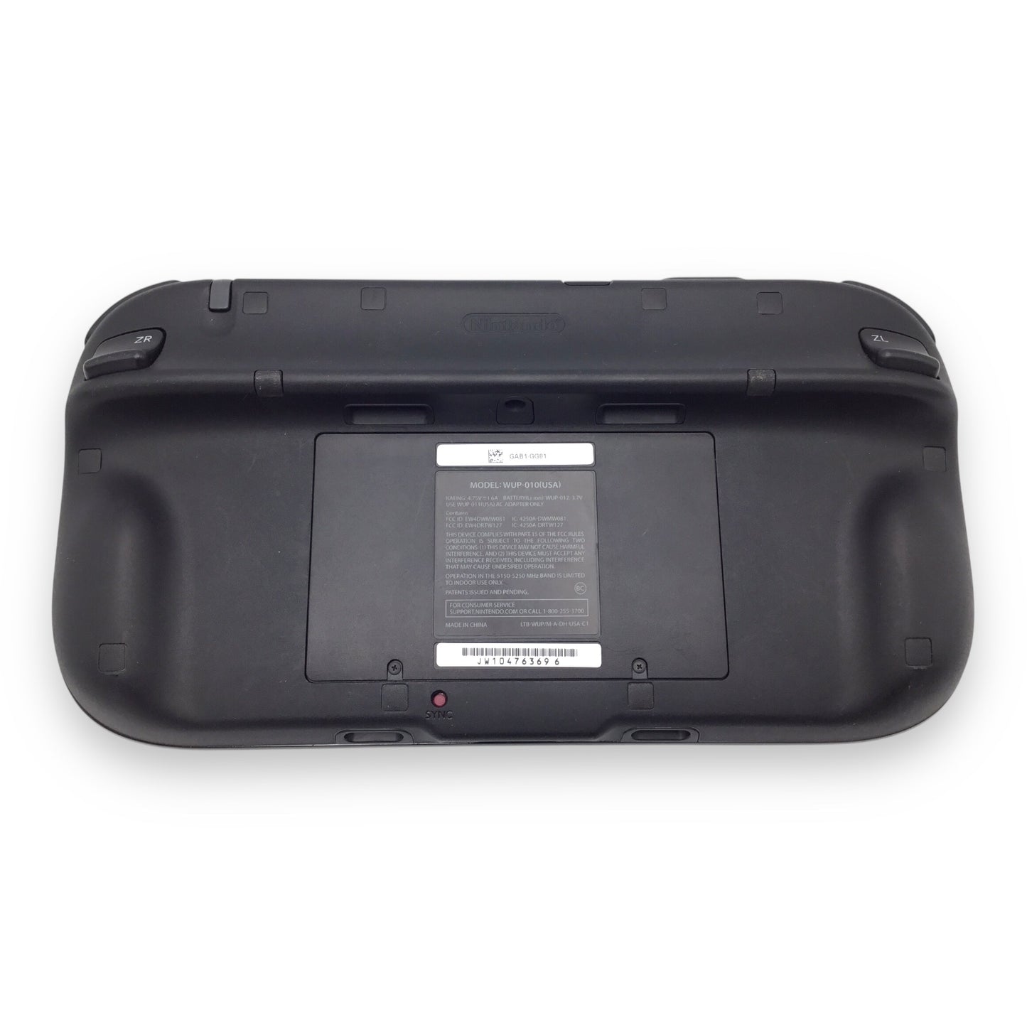 Nintendo Wii U Black Console w/ LCD GamePad Controller & Cables – Tested