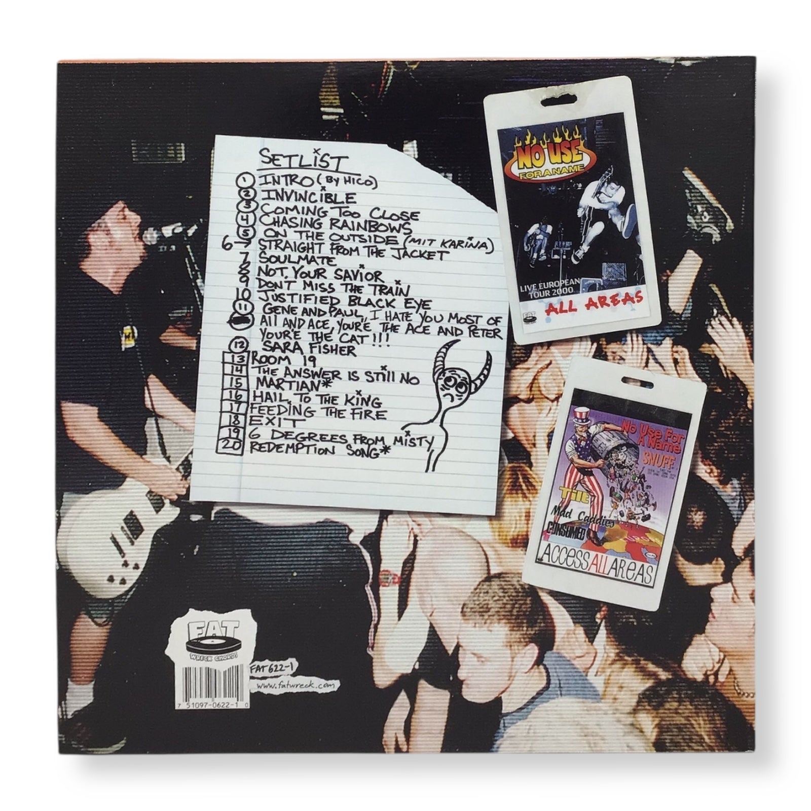 No Use for a Name – Live in a Dive Vinyl LP | 2001 Fat Wreck