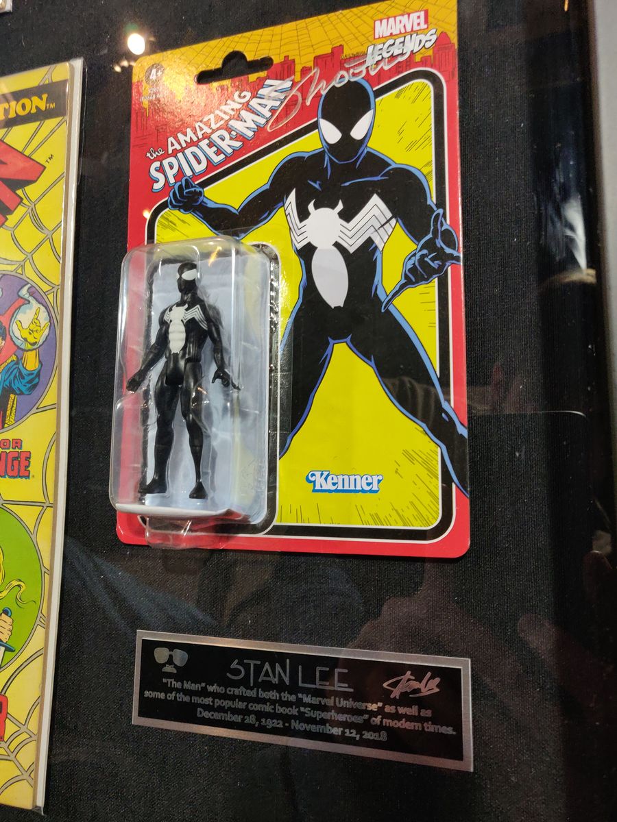 Ode to Spiderman Shadowbox Stan Lee & Jim Shooter Autographs JSA Certified