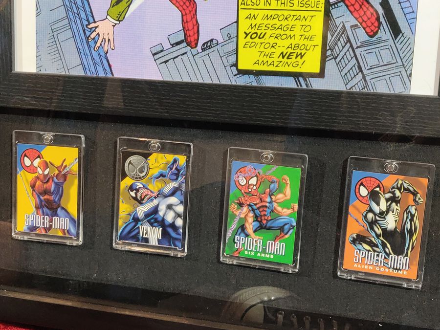 Ode to Spiderman Shadowbox Stan Lee & Jim Shooter Autographs JSA Certified