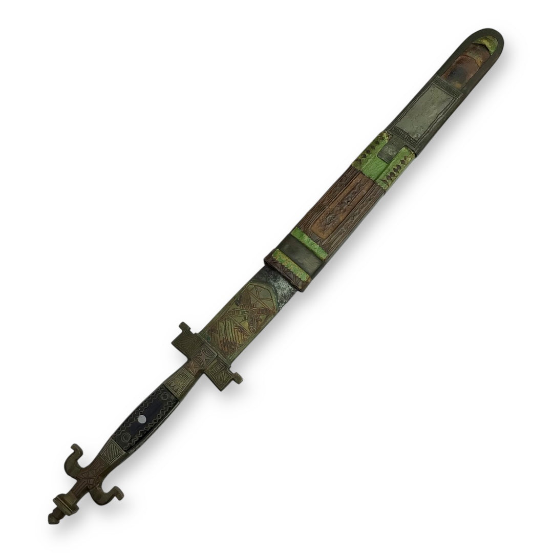 Ornate Antique Islamic African/Arabic Tribal Warrior's Dagger