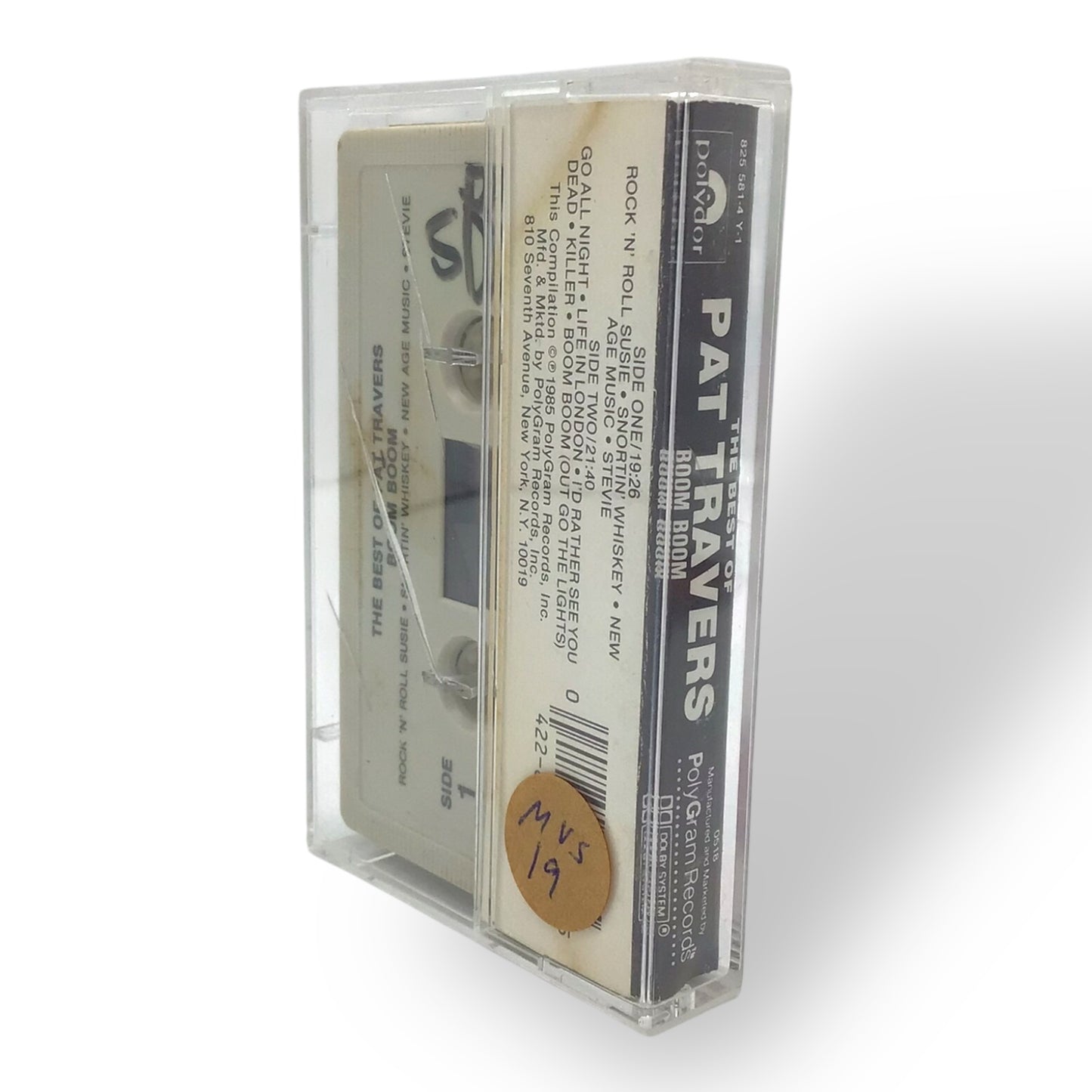 Pat Travers Signed 1985 Cassette – The Best Of + JSA Certified