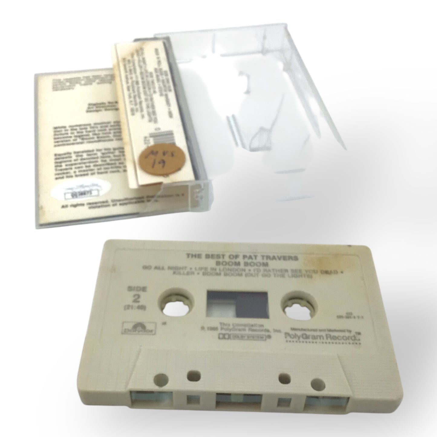 Pat Travers Signed 1985 Cassette – The Best Of + JSA Certified