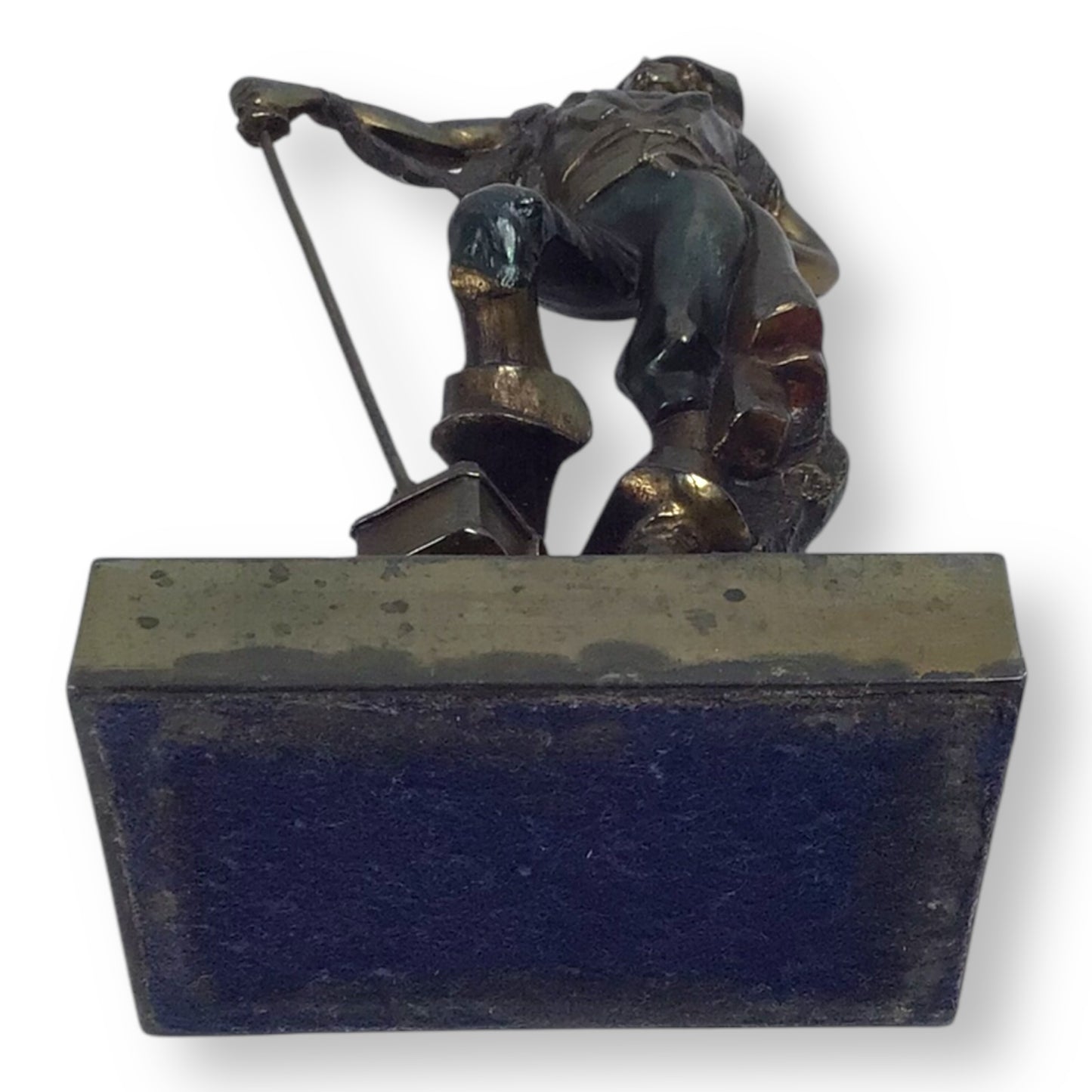 Paul Herzel Pirate with Treasure Chest Bookend – Pompeian Bronze, c. 1920s