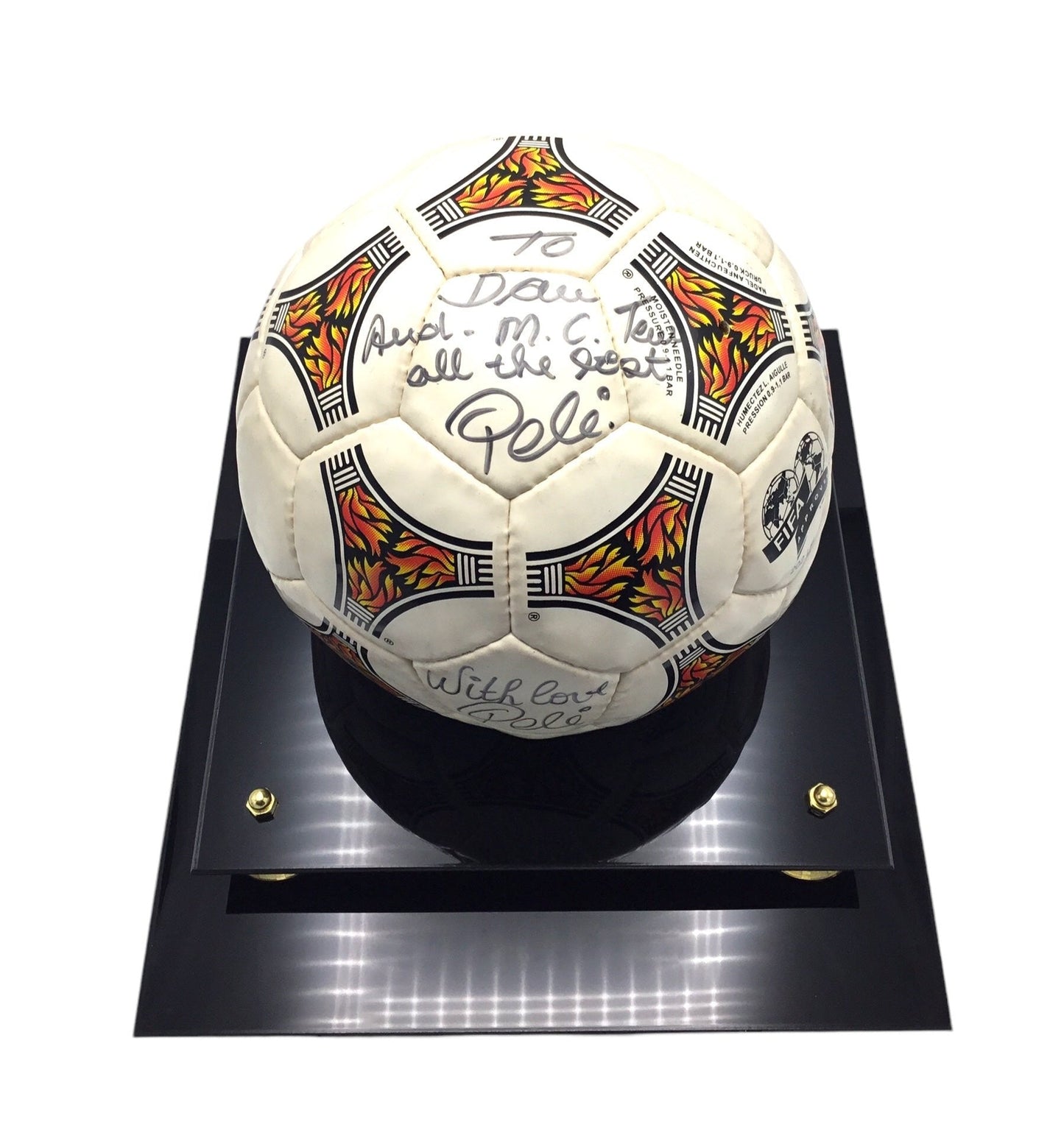 Pelé Authentic Autographed FIFA Official Match Ball of 1996 Atlanta Olympic Games Adidas Soccer Ball
