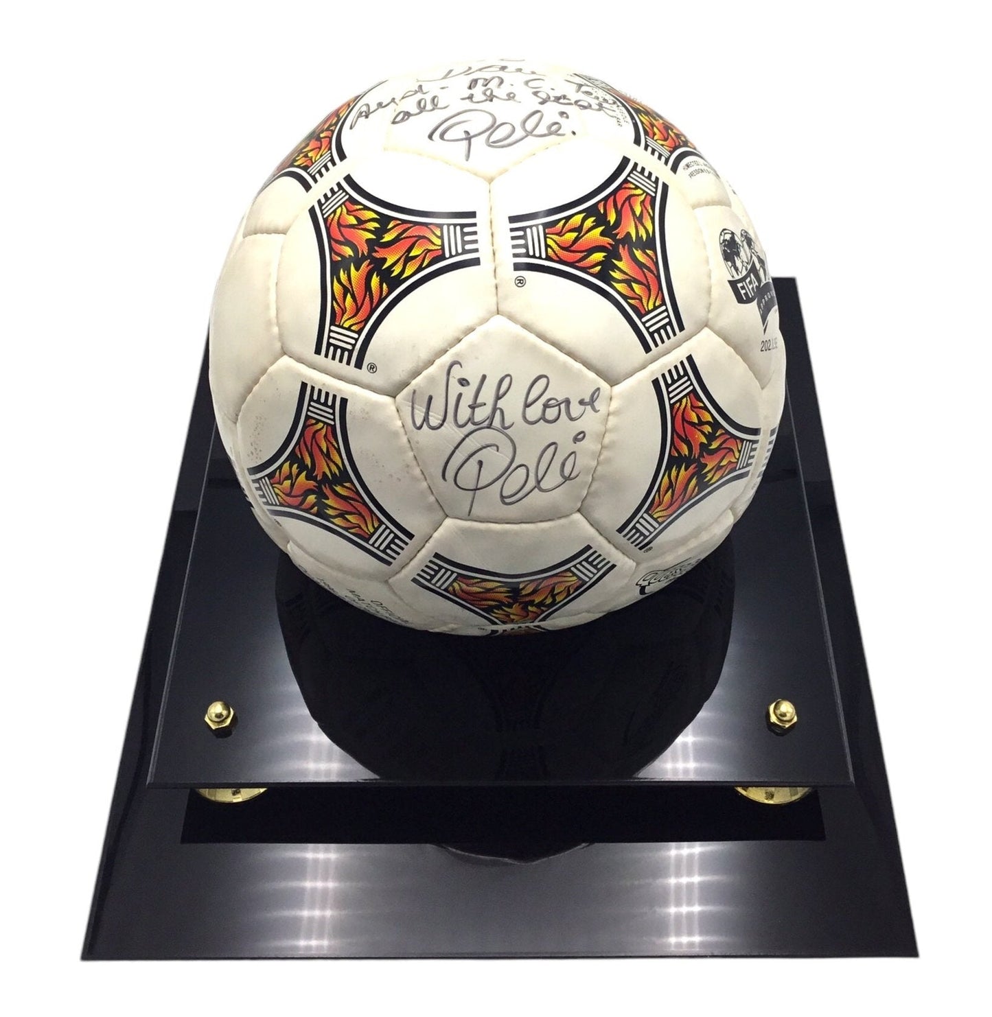 Pelé Authentic Autographed FIFA Official Match Ball of 1996 Atlanta Olympic Games Adidas Soccer Ball