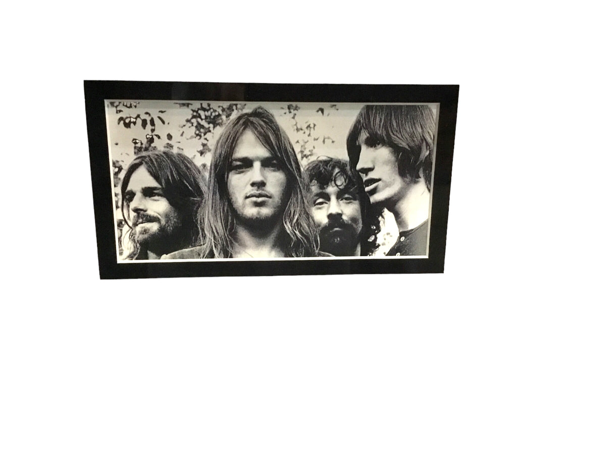 Pink Floyd The Wall Framed Shadowbox Group Autographed Artist Guitar W