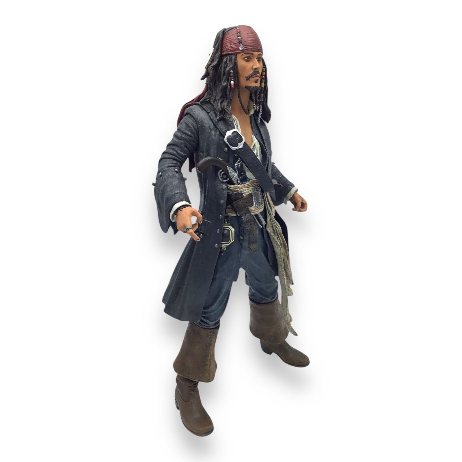 Pirates of the Caribbean Curse of the Black Pearl Capt. Jack Sparrow 18" Talking Figure NECA