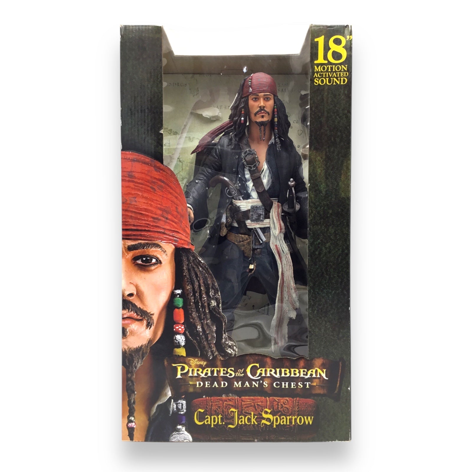 Pirates of the Caribbean Dead Man's Chest Capt. Jack Sparrow 18" Talking Figure NECA