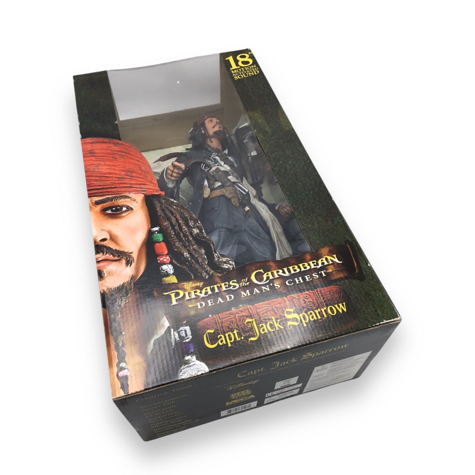 Pirates of the Caribbean Dead Man's Chest Capt. Jack Sparrow 18" Talking Figure NECA