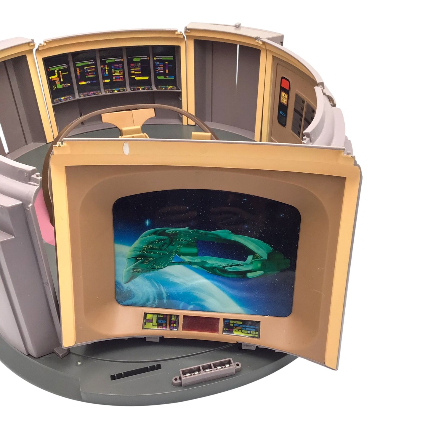 Playmates 1993 Star Trek: The Next Generation Bridge Playset – Vintage Enterprise Bridge Toy (Incomplete)
