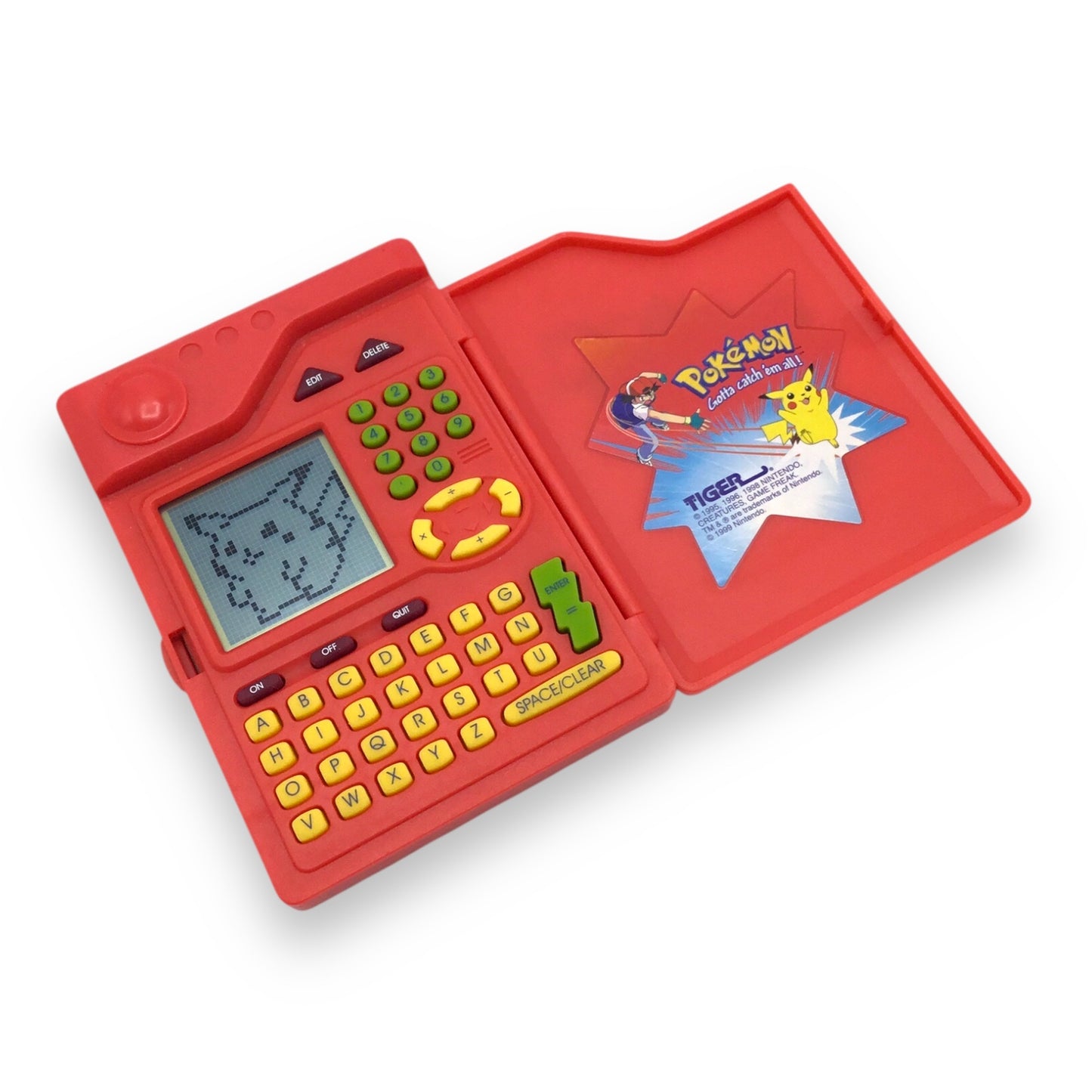 Pokemon Pokedex Handheld Toy Tiger Electronics 1998 Works