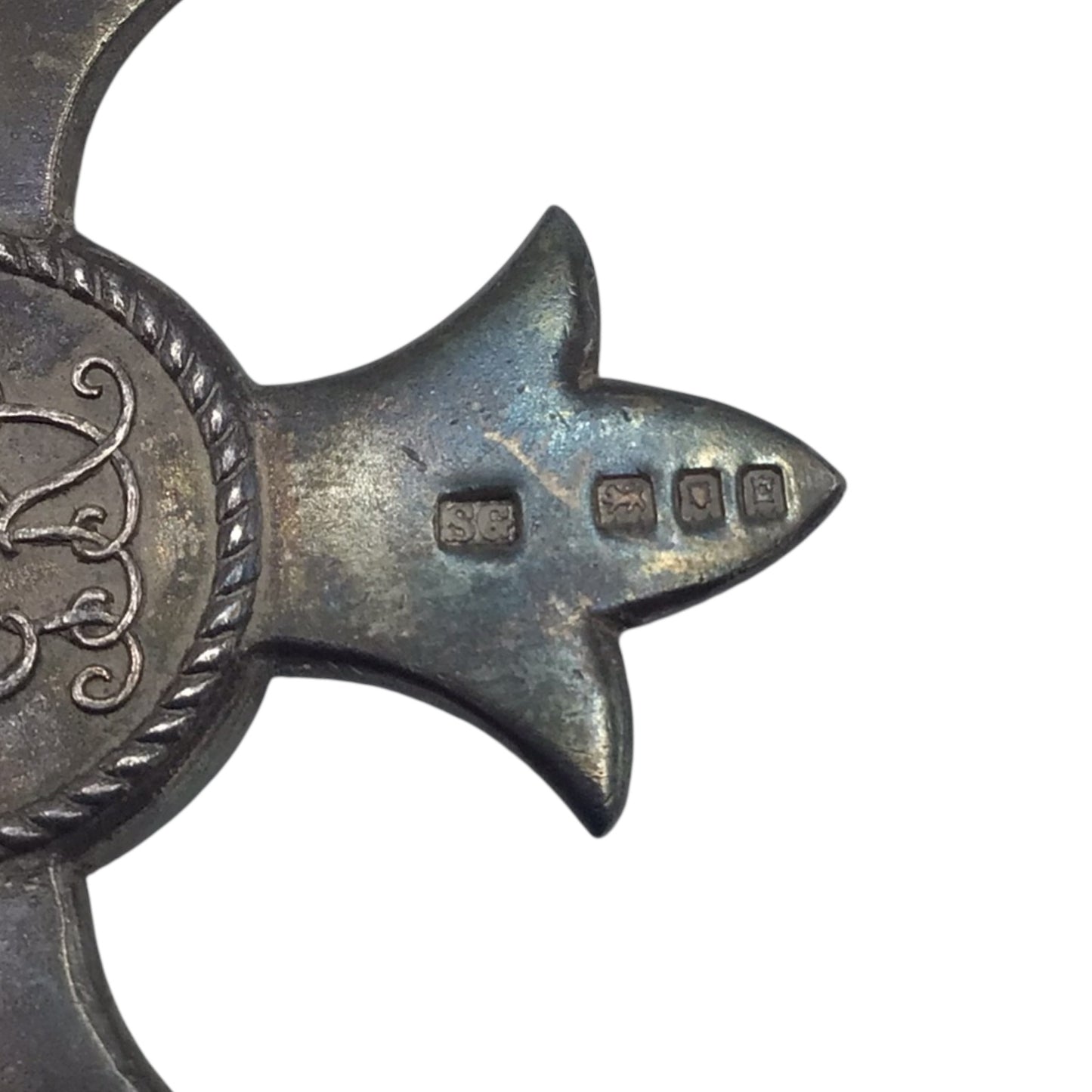 Post WW1 The Most Excellent Order of the British Empire Officer Medal First Type Stamped w/ Ribbon