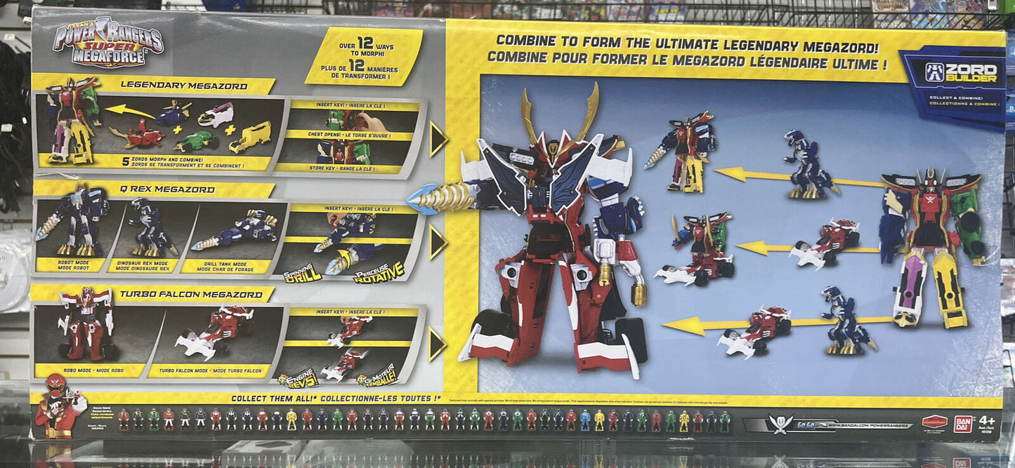 Power Rangers Deluxe Megaforce Ultimate Legendary Megazord Q Rex Turbo Falcon 3