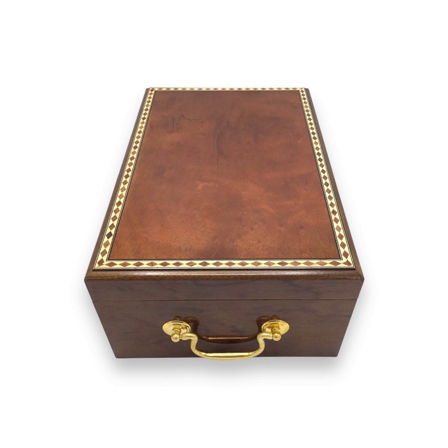 Premium Wood Cigar Humidor with Lock & Key - New/Unused - Unbranded