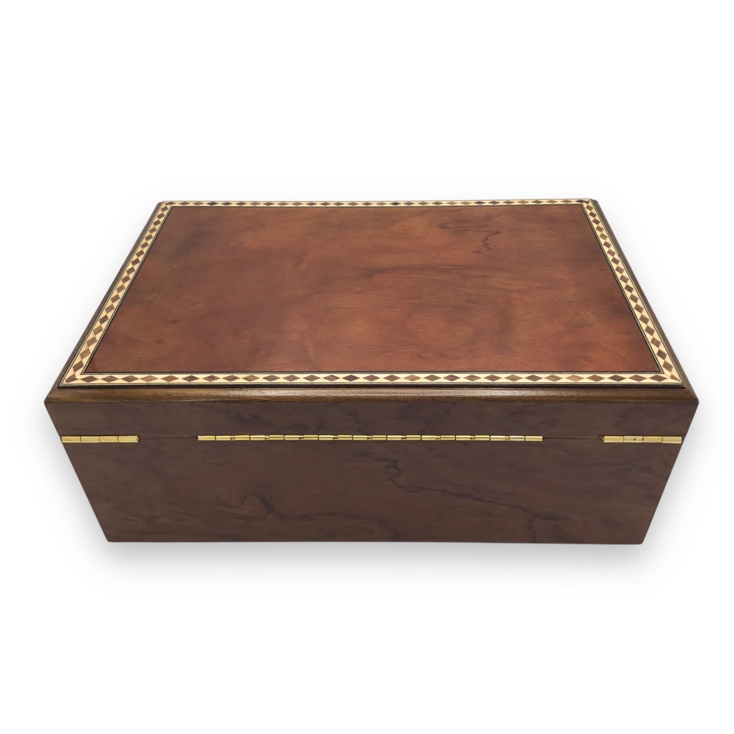 Premium Wood Cigar Humidor with Lock & Key - New/Unused - Unbranded