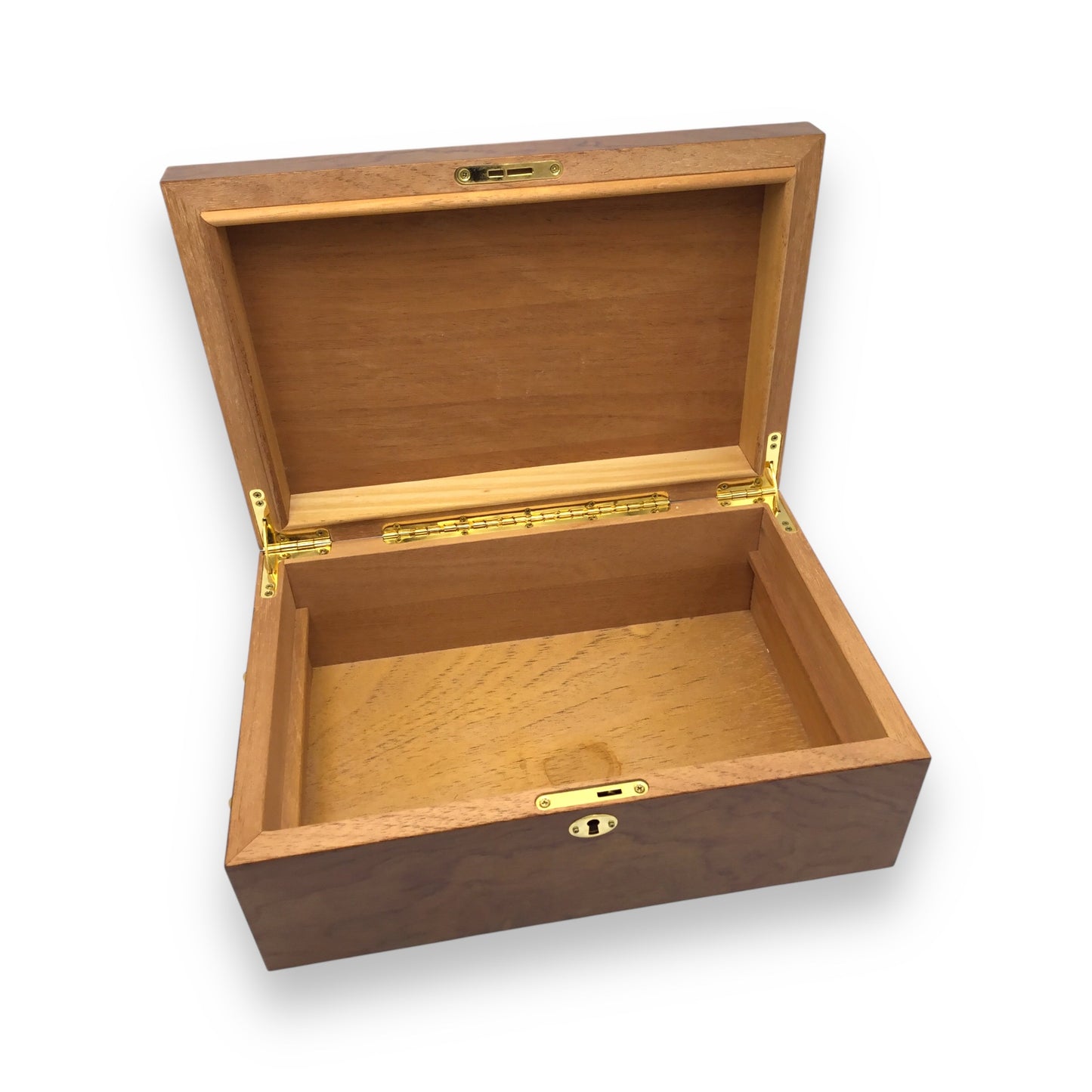 Premium Wood Cigar Humidor with Lock & Key - New/Unused - Unbranded