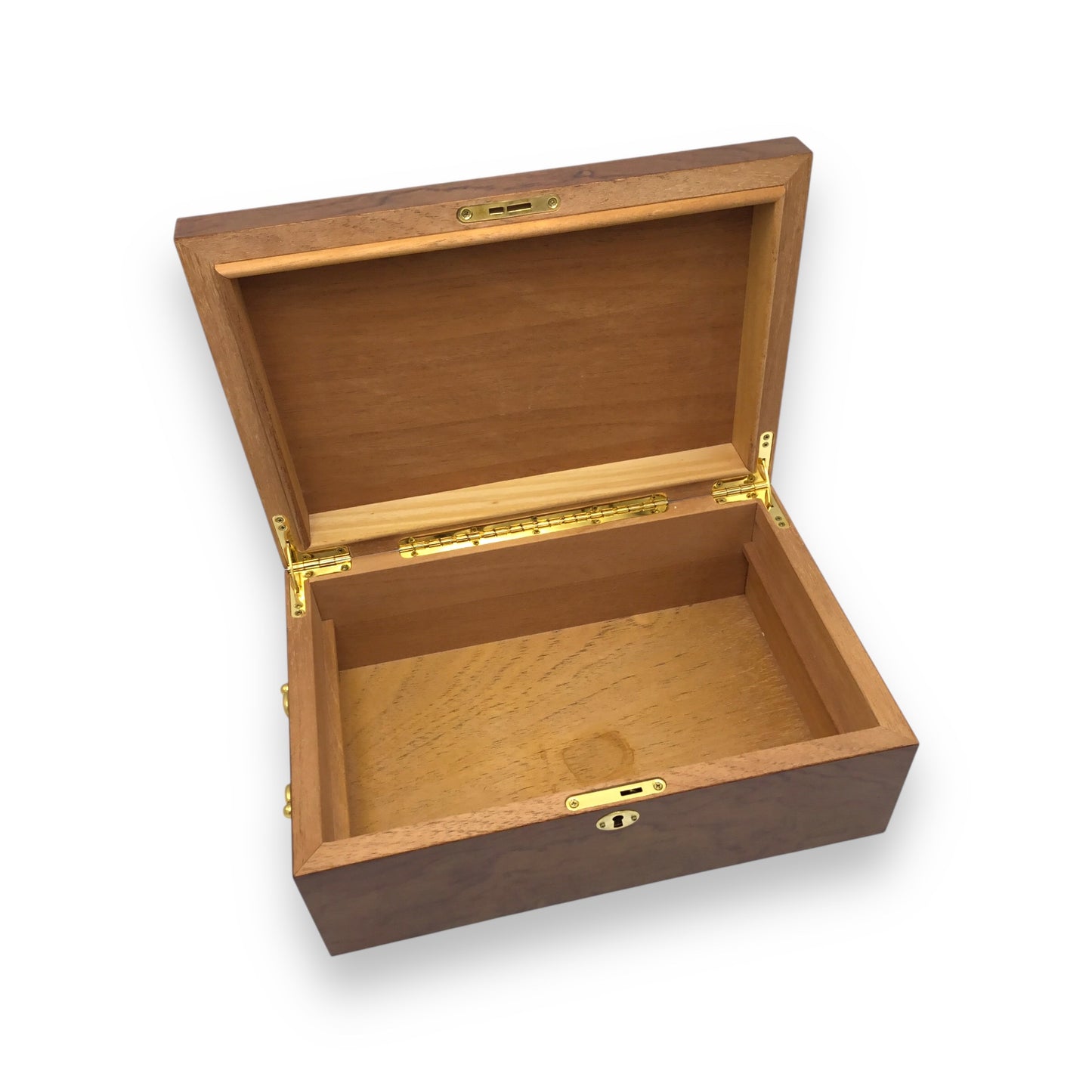 Premium Wood Cigar Humidor with Lock & Key - New/Unused - Unbranded
