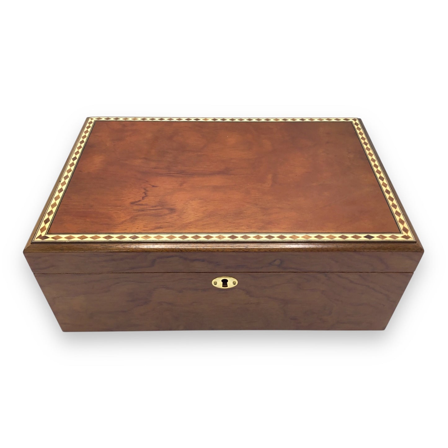 Premium Wood Cigar Humidor with Lock & Key - New/Unused - Unbranded