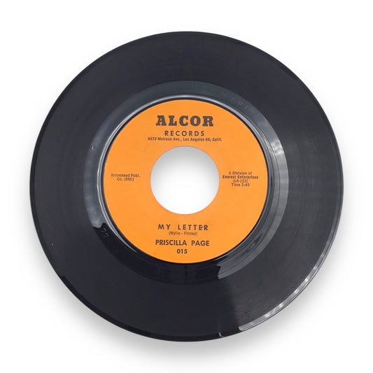 Priscilla Page Dreaming / My Letter Alcor Records 45 #015