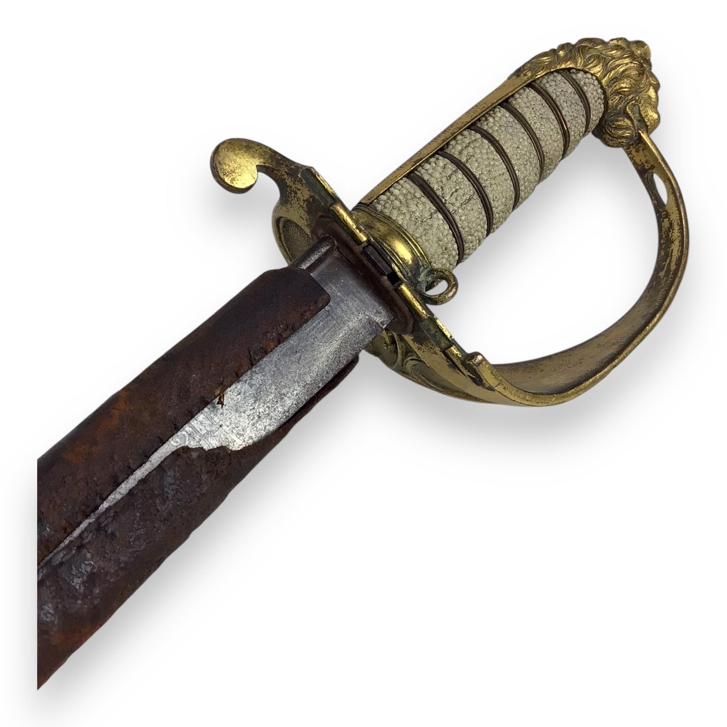 Rare British 1827 Royal Navy Officer Sword Order of the Garter w/ Sheath