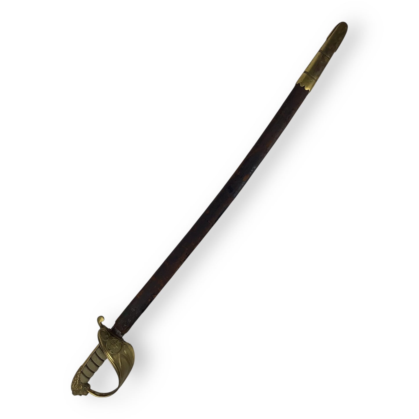 Rare British 1827 Royal Navy Officer Sword Order of the Garter w/ Sheath