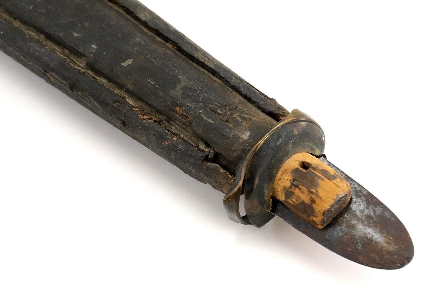 Rare Italian Nobleman's Falchion Sword w/ Pierced Fullers & Scabbard -Mid 16th C