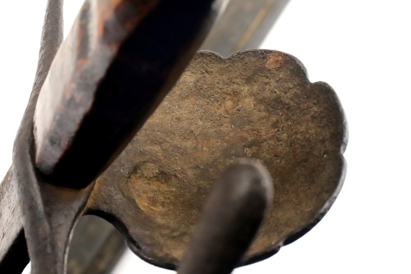 Rare Italian Nobleman's Falchion Sword w/ Pierced Fullers & Scabbard -Mid 16th C