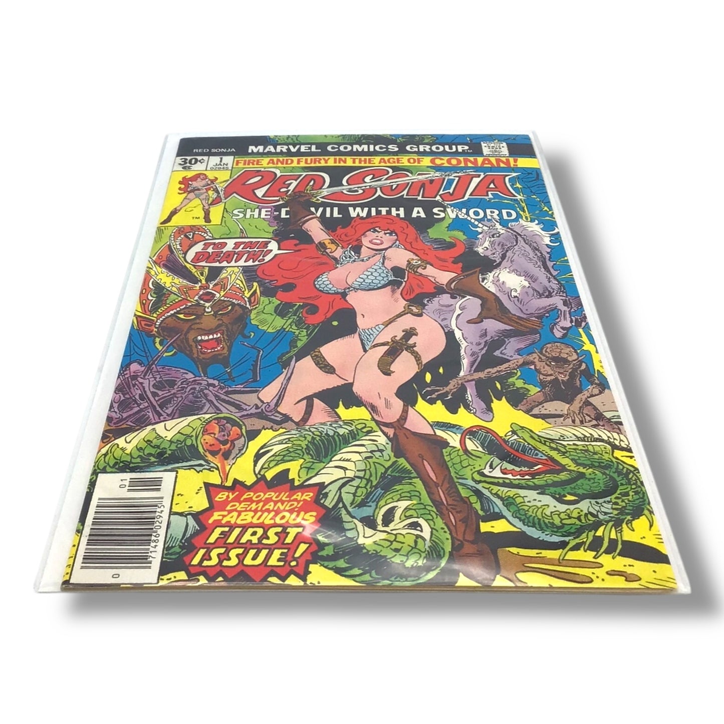 Red Sonja #1 | January 1977 | First Issue | Marvel Comics | She-Devil with a Sword | FN