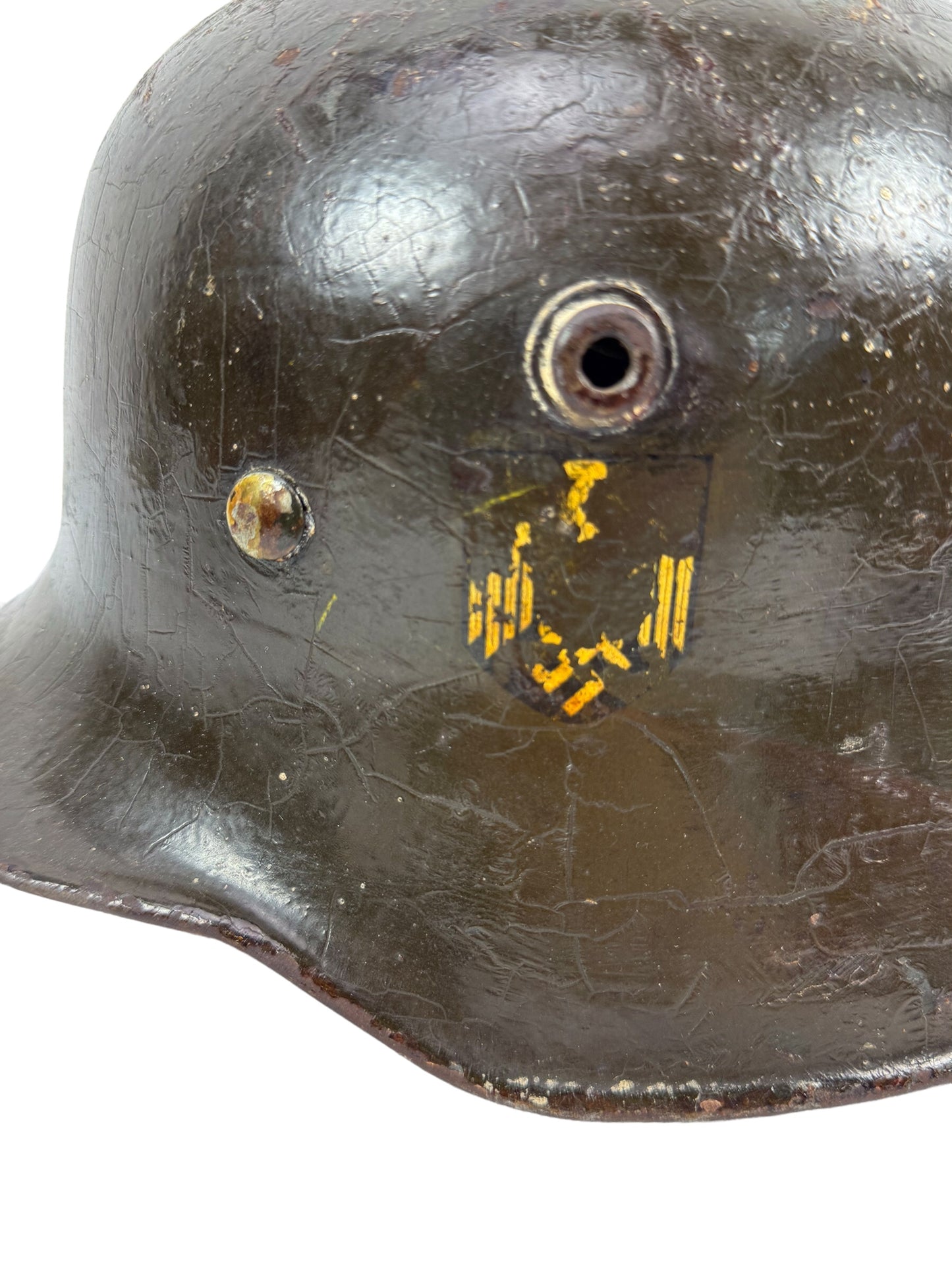 Reissued Imperial German WWI M17 Helmet w/ WWII Kriegsmarine Eagle