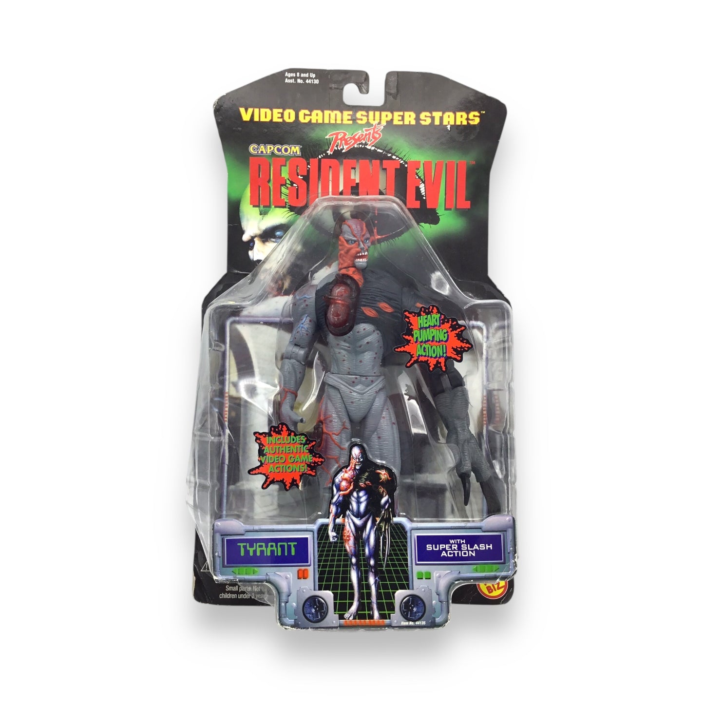 Resident Evil Tyrant Action Figure | Video Game Super Stars Series by ToyBiz | New on Card