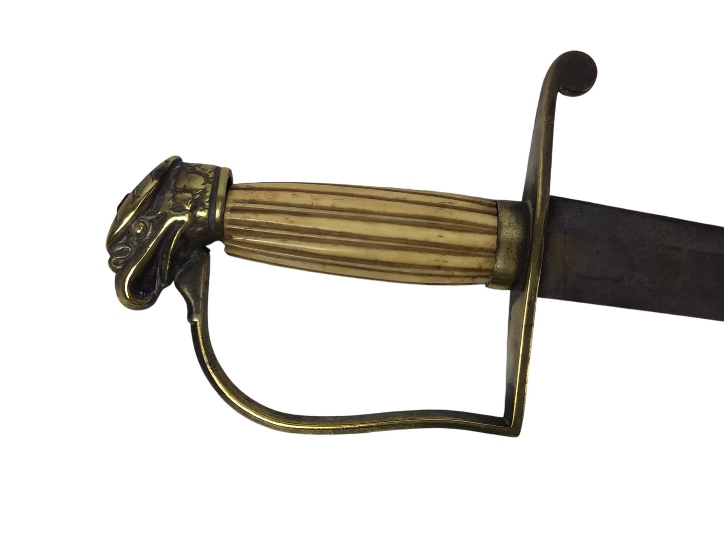 Revolutionary War U.S. Eagle Head Sword – Brass Guard 18th C. - Rare