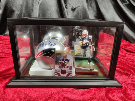 Rob Gronkowski New England Patriots Autographed Mini Helmet Shadowbox + More