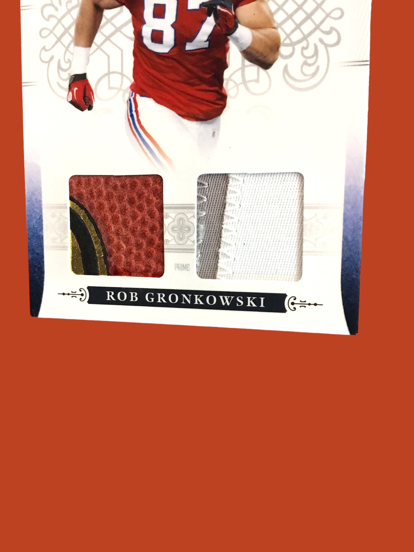 Rob Gronkowski Signed Patriots Mini Helmet Shadowbox – Card, Figure, & COA