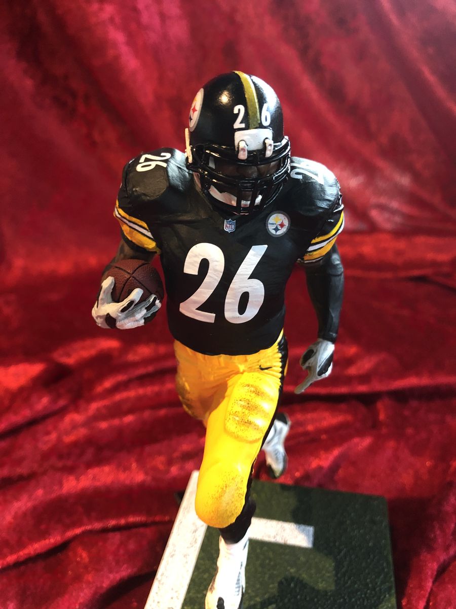 Roethlisberger, Bell, & Brown Steelers Signed Mini Helmet Shadowbox w/ Cards COA