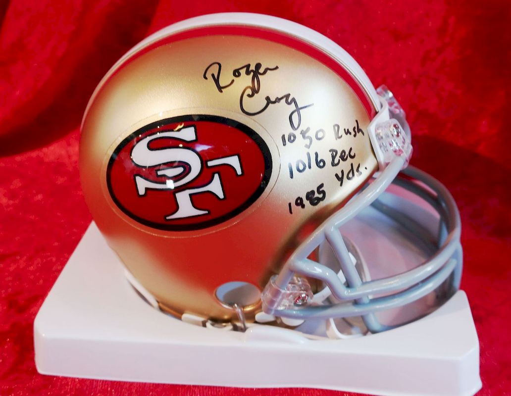 Roger Craig 49ers Certified Authentic Autographed Football Mini Helmet –  Collectors Crossroads